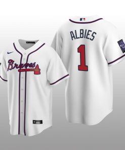 Atlanta Braves White Alternate Jersey Replica Ozzie Albies 2021 All-Star Game