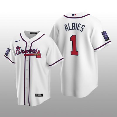 Atlanta Braves White Alternate Jersey Replica Ozzie Albies All-Star Game