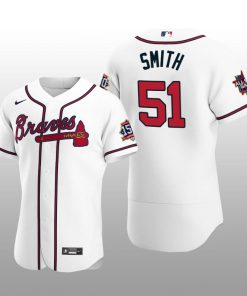 Atlanta Braves Will Smith White 2021 MLB All-Star Game Patch Official Authentic Custom Jersey