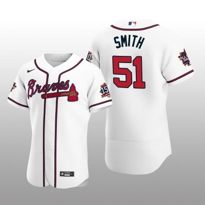 Atlanta Braves Will Smith White MLB All-Star Game Patch Official Authentic Custom Jersey