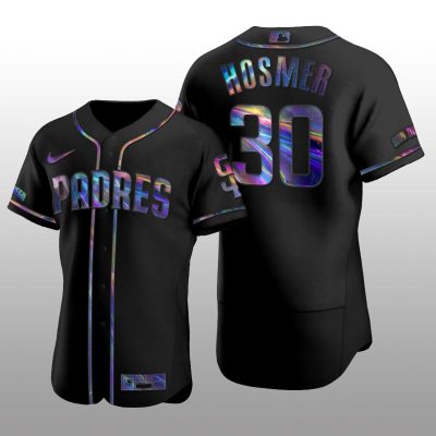 Authentic Eric Hosmer San Diego Padres Holographic Black Golden Edition Jersey