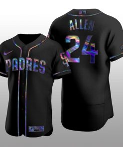 Authentic Greg Allen San Diego Padres Holographic Black Golden Edition Jersey