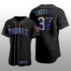 Authentic Joey Lucchesi San Diego Padres Holographic Black Golden Edition Jersey