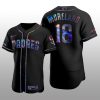Authentic Mitch Moreland San Diego Padres Holographic Black Golden Edition Jersey