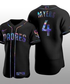 Authentic Wil Myers San Diego Padres Holographic Black Golden Edition Jersey