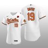 Baltimore Orioles Chris Davis Authentic White 2021 Memorial Day Jersey