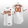 Baltimore Orioles Custom Authentic White 2021 Memorial Day Jersey
