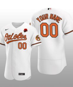 Baltimore Orioles Custom Authentic White 2021 Memorial Day Jersey