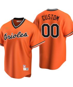 Baltimore Orioles Custom Orange Cooperstown Collection Alternate Jersey