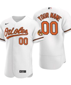 Baltimore Orioles White 2020 Home Authentic Custom MLB Jersey