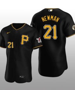 Black Pirates Kevin Newman Roberto Clemente Day Authentic Jersey