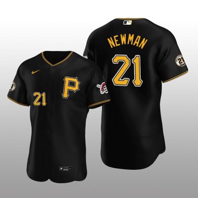 Black Pirates Kevin Newman Roberto Clemente Day Authentic Jersey