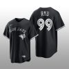 Blue Jays Hyun Jin Ryu 2021 All Black Fashion Serise Replica Black White Jersey