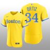 Boston Red Sox David Ortiz 2021 City Connect Authentic Gold Jersey