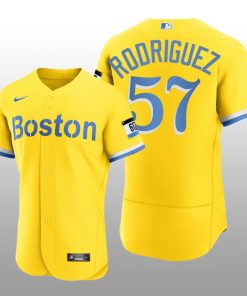 Boston Red Sox Eduardo Rodriguez 2021 City Connect Authentic Gold Jersey