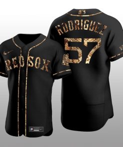Boston Red Sox Eduardo Rodriguez Python Skin Authentic Black Jersey