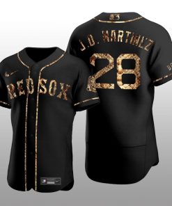 Boston Red Sox J.D. Martinez Python Skin Authentic Black Jersey