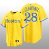 Boston Red Sox J.D.Martinez 2021 City Connect Replica Nike Gold Jersey