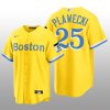 Boston Red Sox Kevin Plawecki 2021 City Connect Replica Nike Gold Jersey