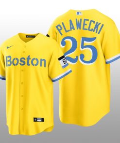 Boston Red Sox Kevin Plawecki 2021 City Connect Replica Nike Gold Jersey