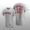 Boston Red Sox Marwin Gonzalez Authentic Road Gray Jersey