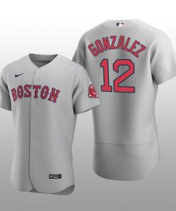 Boston Red Sox Marwin Gonzalez Authentic Road Gray Jersey