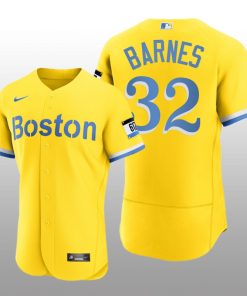 Boston Red Sox Matt Barnes 2021 City Connect Authentic Gold Jersey