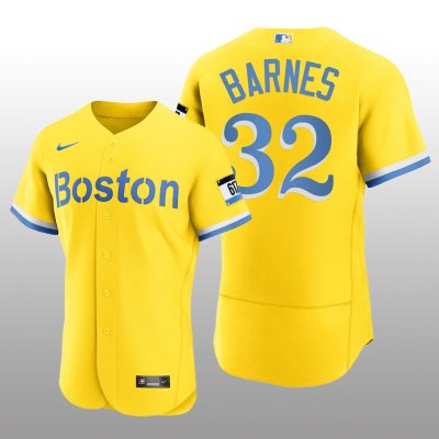 Boston Red Sox Matt Barnes City Connect Authentic Gold Jersey