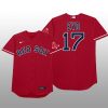 Boston Red Sox Nathan Eovaldi 2021 MLB Players Weekend Nickname Red Jersey