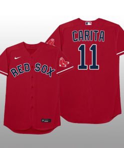 Boston Red Sox Rafael Devers 2021 MLB Players Weekend Nickname Red Jersey