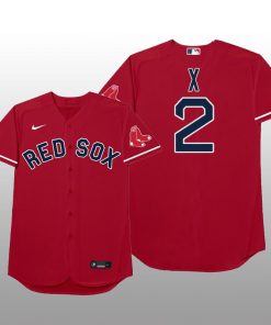Boston Red Sox Xander Bogaerts 2021 MLB Players Weekend Nickname Red Jersey