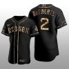 Boston Red Sox Xander Bogaerts Python Skin Authentic Black Jersey