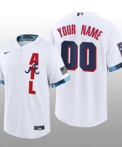 Braves Custom 2021 MLB All-Star Game Replica White Jersey