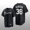 Braves Guillermo Heredia 2021 All Black Fashion Serise Replica Black White Jersey