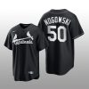 Cardinals John Nogowski 2021 All Black Fashion Serise Replica Jersey Black White