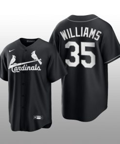 Cardinals Justin Williams 2021 All Black Fashion Serise Replica Jersey Black White