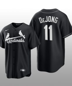 Cardinals Paul DeJong 2021 All Black Fashion Serise Replica Jersey Black White
