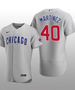Chicago Cubs Jose Martinez Authentic Road Jersey - Gray