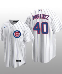 Chicago Cubs Jose Martinez White Replica Home Jersey
