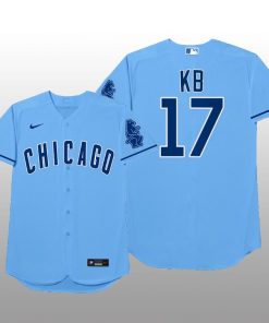 Chicago Cubs Kris Bryant 2021 MLB Players Weekend Nickname Blue Jersey