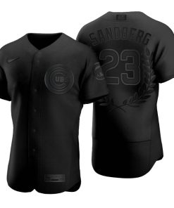 Chicago Cubs Ryne Sandberg Black Award Collection Retired Jersey