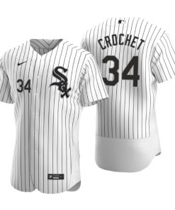 Chicago White Sox Garrett Crochet White Authentic 2020 MLB Draft Home Jersey