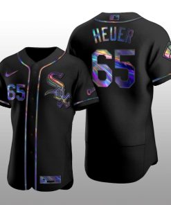 Chicago White Sox Men's Iridescent Logo Holographic Limited Jersey Codi Heuer Black Authentic