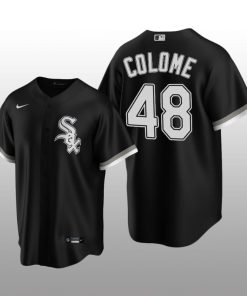 Chicago White Sox Men's Replica Alternate Jersey Alex Colome Black Nike