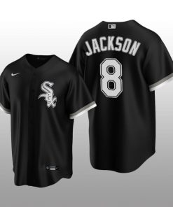 Chicago White Sox Men's Replica Alternate Jersey Bo Jackson Black Nike