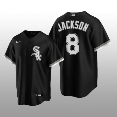 Chicago White Sox Men's Replica Alternate Jersey Bo Jackson Black Nike