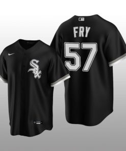Chicago White Sox Men's Replica Alternate Jersey Jace Fry Black Nike