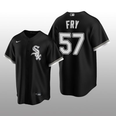 Chicago White Sox Men's Replica Alternate Jersey Jace Fry Black Nike