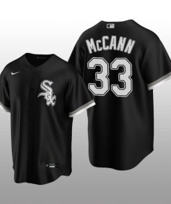 Chicago White Sox Men's Replica Alternate Jersey James McCann Black Nike