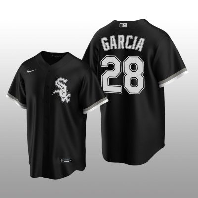 Chicago White Sox Men's Replica Alternate Jersey Leury Garcia Black Nike